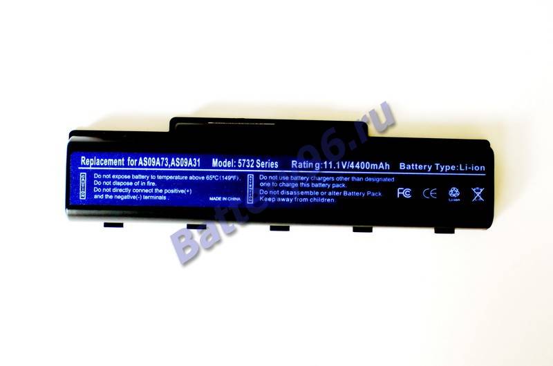 Аккумулятор / батарея ( 11.1V 5200mAh ) для ноутбука Gateway TC72 TC73 TC74 TC78 TC79 101-105-100203-107507