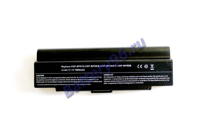 Аккумулятор / батарея ( 11.1V 6600mAh ) для ноутбука Sony VAIO VGN-CR110 VGN-CR110E 101-185-100439-115602