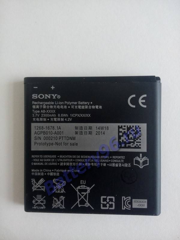 Аккумулятор / батарея ( 3.7V 2300mAh BA950 Sony Corp ) для Sony Xperia ZR 103-185-114300-114300