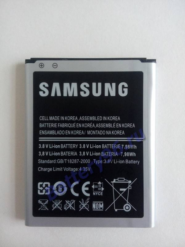 Аккумулятор / батарея ( 3.8V 2100mAh EB535163LU Samsung Group ) для Samsung Galaxy Grand ( i9080 / i9082 ) 103-195-114289-114289