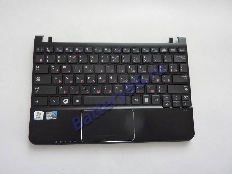 Верхняя панель ( топкейс ) с клавиатурой для ноутбука Samsung NC110 104-195-116344-116344