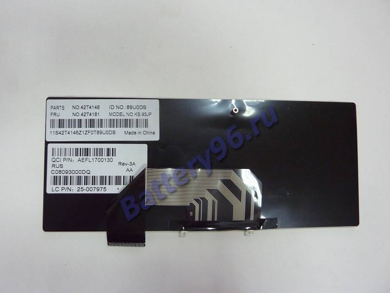 Клавиатура для ноутбука Lenovo / IBM IdeaPad S9 S9E 104-160-116317-117363