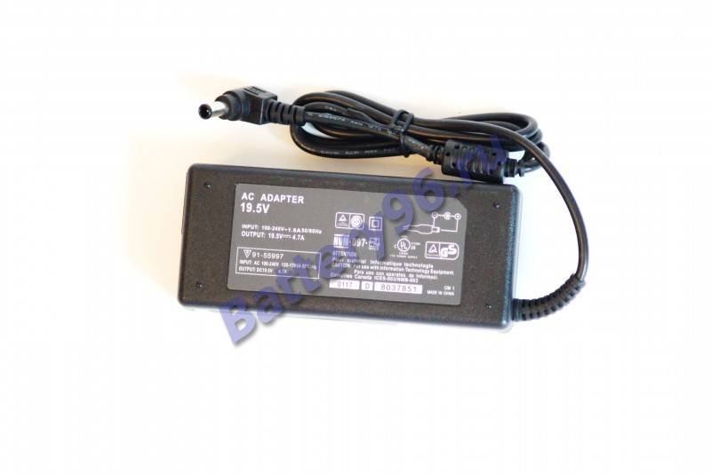 Зарядное уcтройство / блок питания для ноутбука Sony ( 19.5V 4.7A 6.5x4.3 ) 102-185-107662-107662