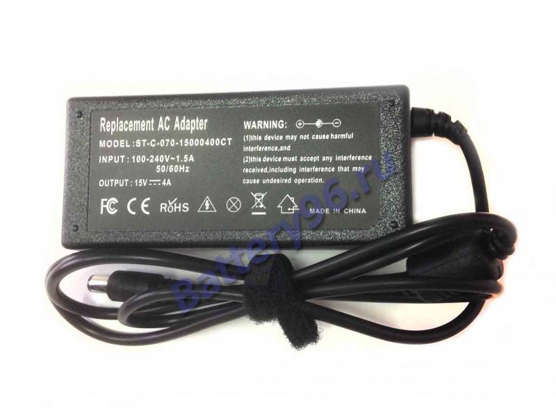 Зарядное уcтройство / блок питания для ноутбука Toshiba Satellite 1500 1555 1555CDS 2060CDS 2060CDT 2065CDS 2065CDT 2100 2100CDS 2100CDT 2100CDX 2105CDS 2105CDT 2115 2115CDS 2140 2140CDT 2140XCDS 2180 2180CDT 2210CDT 2210XCDS 2250CDT 2250XCDS 102-180-1076