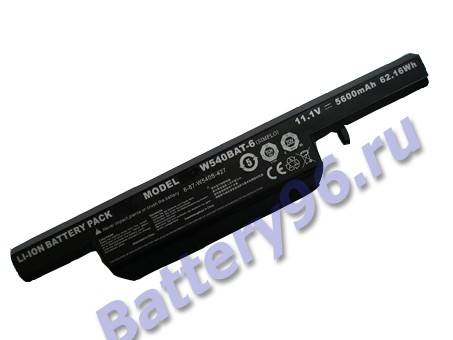 Аккумулятор / батарея ( 11.1V 4400mAh W540BAT-6 ) для ноутбука Clevo W155U W54eu W540 W540eu W55eu W550 W550eu 101-125-116387-116387