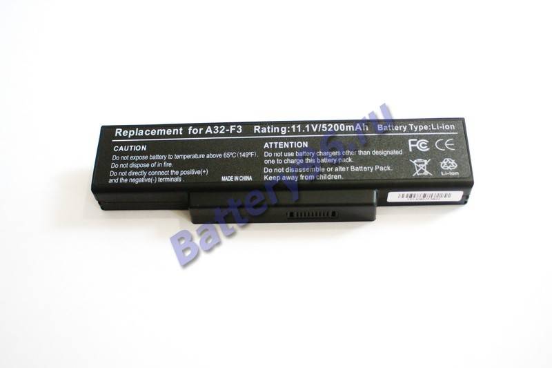 Аккумулятор / батарея ( 11.1V 5200mAh ) для ноутбука Asus F3J F3Ja F3Jc F3Jm F3Jp F3Jv F3Jr 101-115-100259-114352
