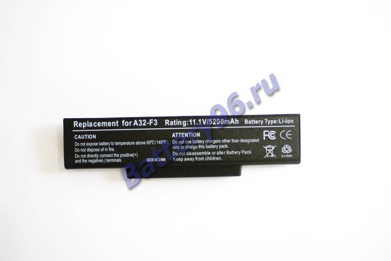 Аккумулятор / батарея ( 11.1V 5200mAh ) для ноутбука Asus F3 F3E F3F F3H 101-115-100259-106794